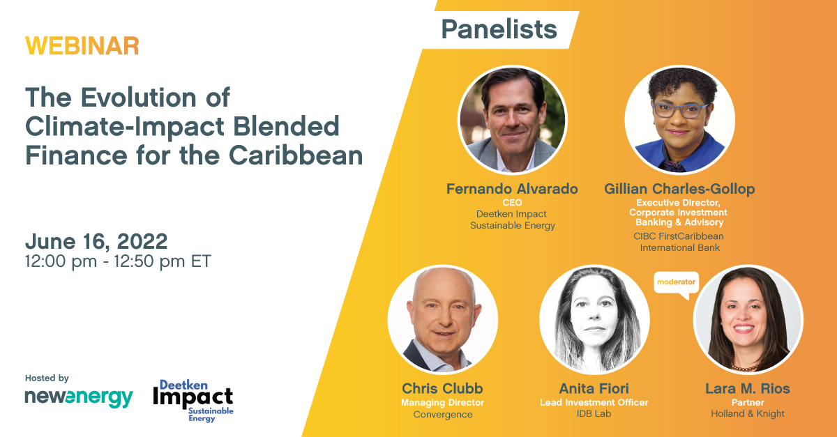 Deetken Impact (@deetkenimpact) on Twitter photo The need to invest in #climateaction has never been more urgent. #SustainableEnergy CEO <a href="/FA_Deetken/">Fernando Alvarado</a> and panelists discuss the critical role of #blendedfinance in the #caribbean to strengthen performance, & positive social, environmental & gender impacts. bit.ly/3anml8s The need to invest in #climateaction has never been more urgent. #SustainableEnergy CEO <a href="/FA_Deetken/">Fernando Alvarado</a> and panelists discuss the critical role of #blendedfinance in the #caribbean to strengthen performance, & positive social, environmental & gender impacts. bit.ly/3anml8s