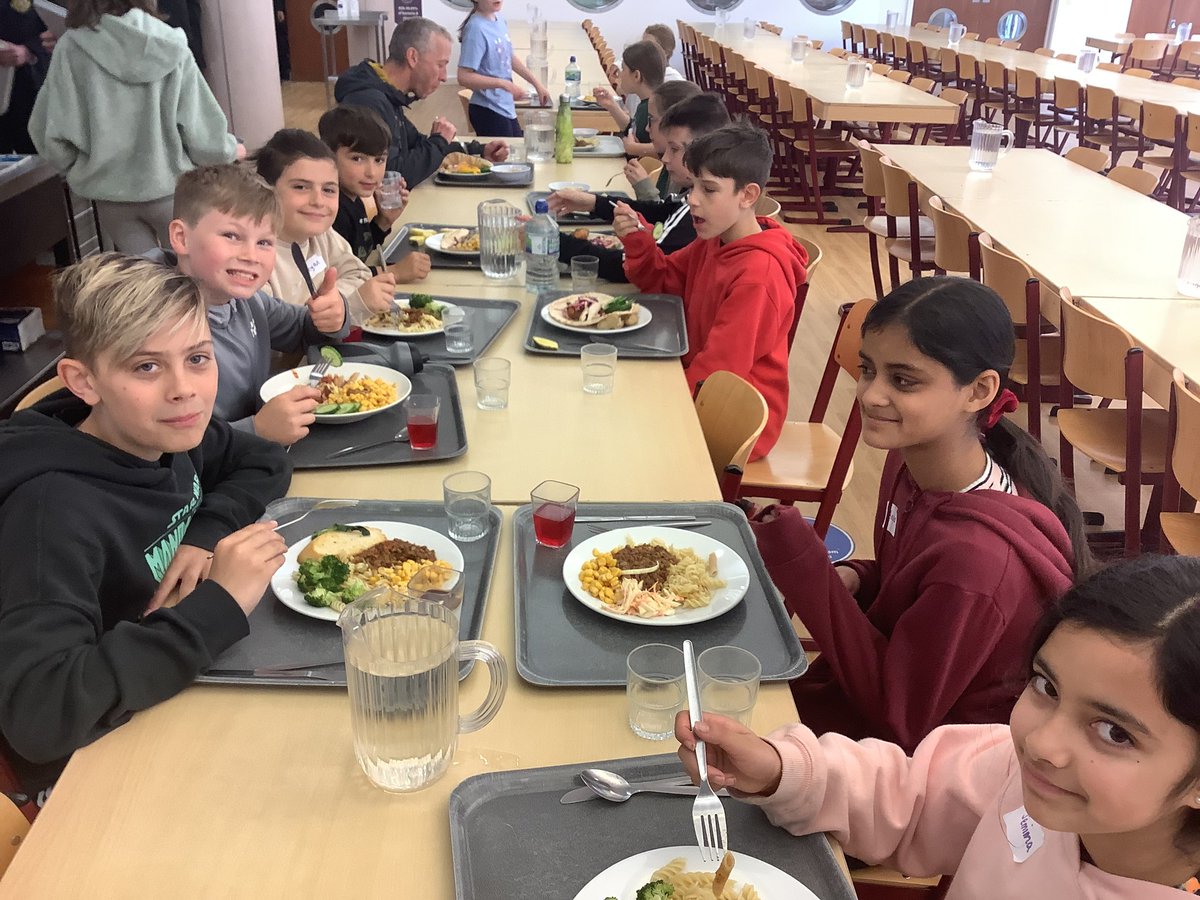 Glad to see these St John's pupils at Caterham today. These young carers were leaping, climbing and problem solving in the woods. Lunch was a highlight! Well done to the catering team!