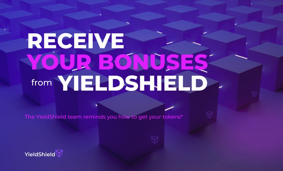 Hi Guys! Today is 9 June, so it’s the last chance to receive all bonuses from YieldShield! You have time until 23:59 UTC! Join the YieldShield platform and follow simple steps until 23:59 and get your bonuses on June 10! Be with YieldShield! Increase your resources!
