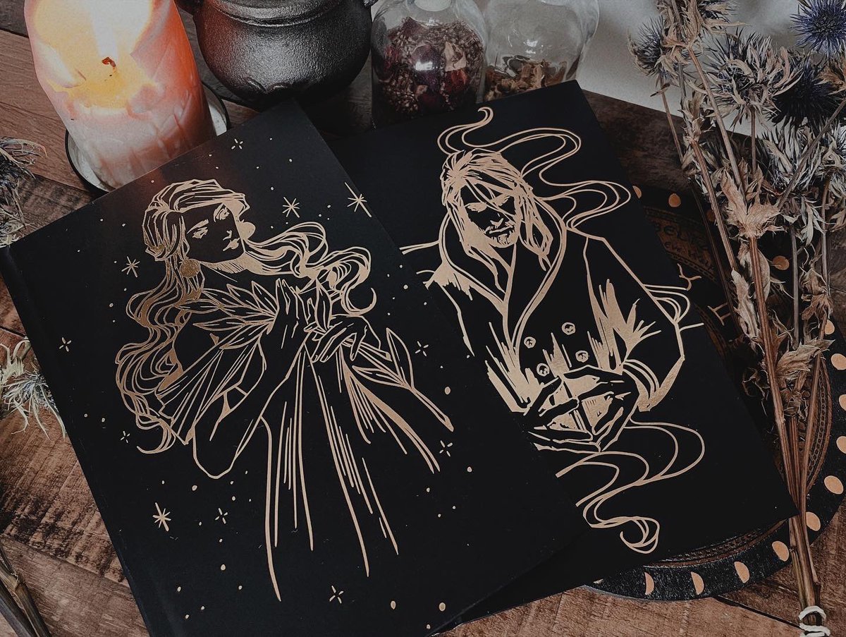 Finally got around to posting this super delightful project I got to work on! I illustrated and designed the books A Touch of Darkness and A Game of Fate by author @ScarlettStClai1’s as part of <a href="/Thebookishbox/">The Bookish Box</a>’s special editions #atouchofdarkness