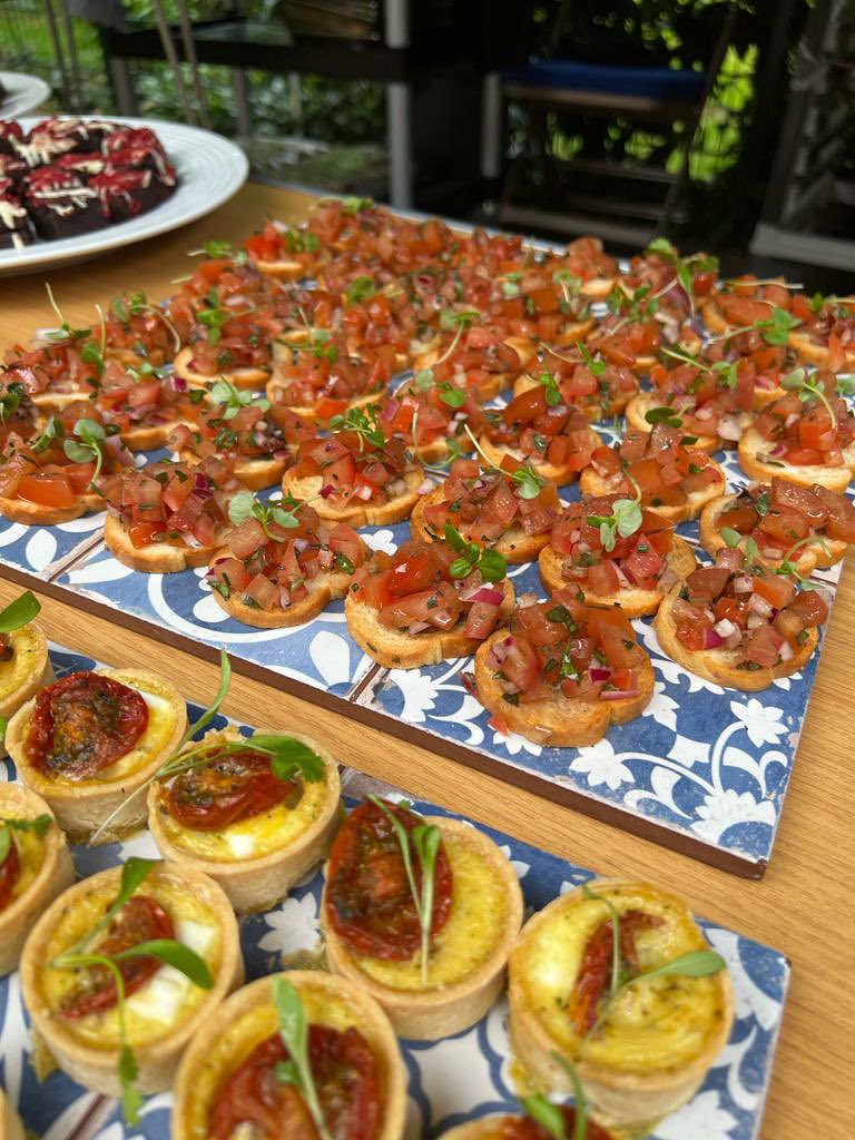 Still hungry .. some more #delicious canapés for this evenings Art and Design exhibition @NorthwoodGDST @ArtNwc @Thomas_Franks_ @NWC_Family #food #thursdayvibes