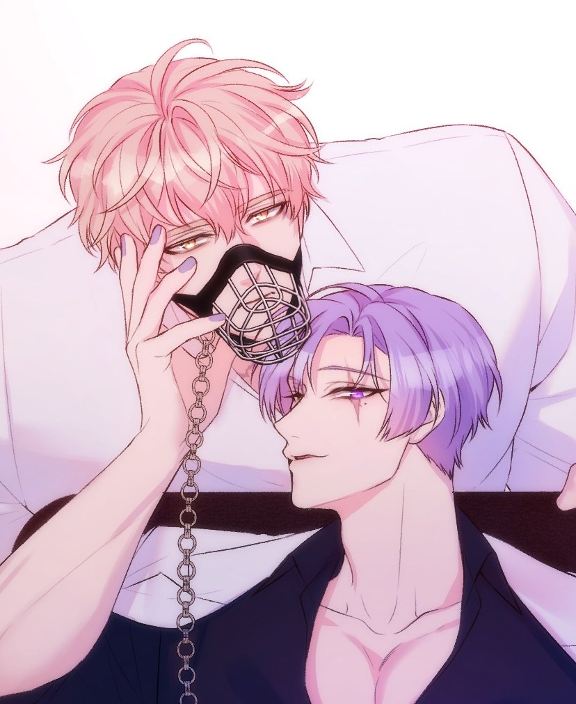 위 썰 기반 케시큐야 낙서~ 큐야는 평소에 안대를 쓰고다니겠지. 왼쪽눈은 실명해서 안 보이고. 케시는 몸에 잔 상처가 많을듯..큐야 거의 백정장에 하이힐 신고 다녀야만한다..