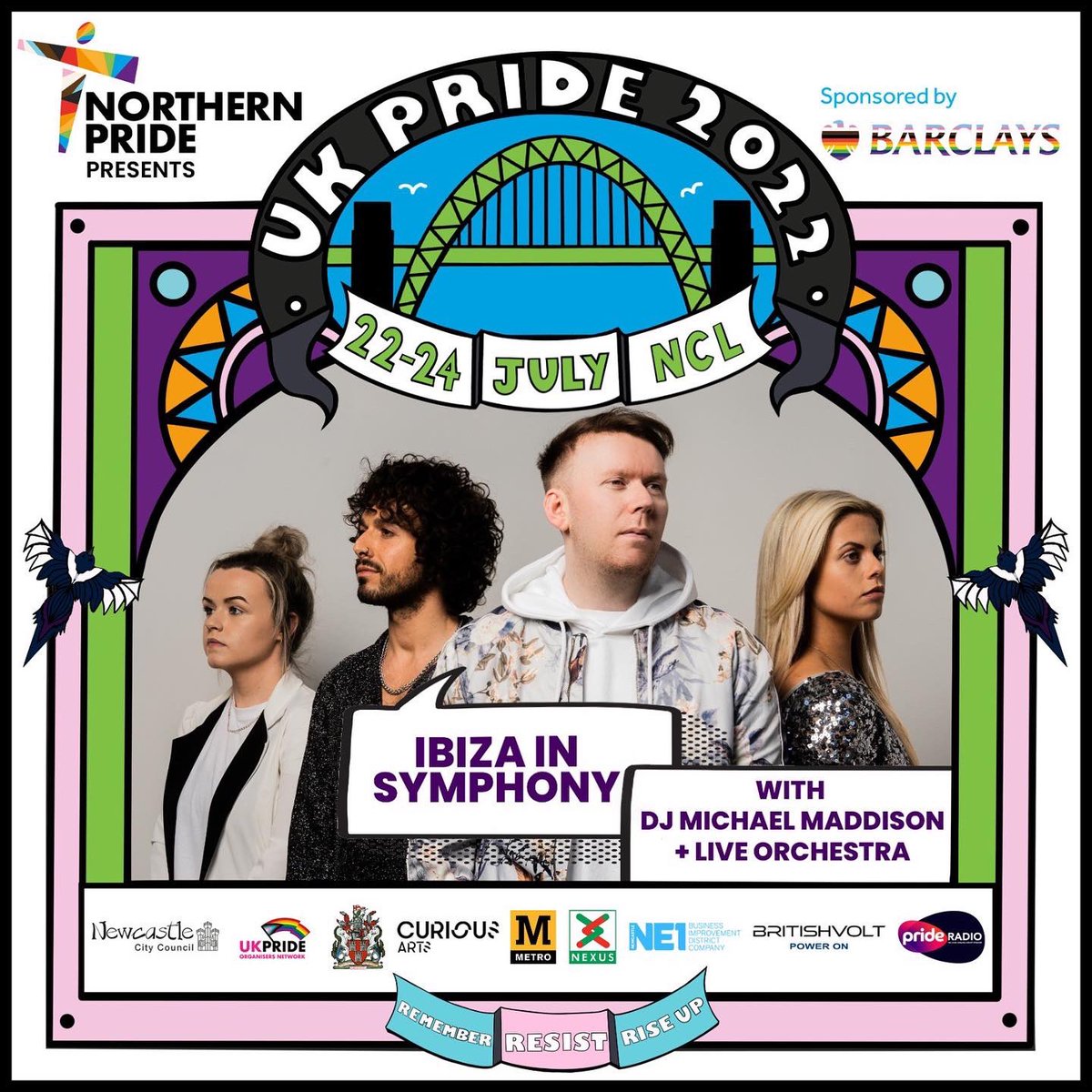 DJMMaddison's tweet photo. OMG! The cats out the bag, biggest thing I’ve ever done to date closing Uk Pride with a live orchestra and some of the best local lgbtq+ artists and musicians 😳 🏳️‍🌈 somebody pinch me Northern Pride #PrideMonth  #PrideMonth https://t.co/emi2gZkzxQ