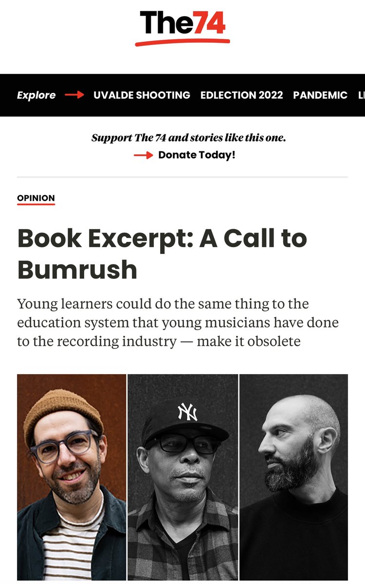 LASTNAMELIPSET's tweet photo. As we prepare for tonight’s in-person conversation with @gjladson and @DSmoke7 for the Hip Hop Genius podcast we’re also excited to celebrate the release of this abridged version of our call to action that just dropped on @The74 check it out!!!
.
.
https://t.co/LTZJLOynGS https://t.co/S3j8Sh8fjp