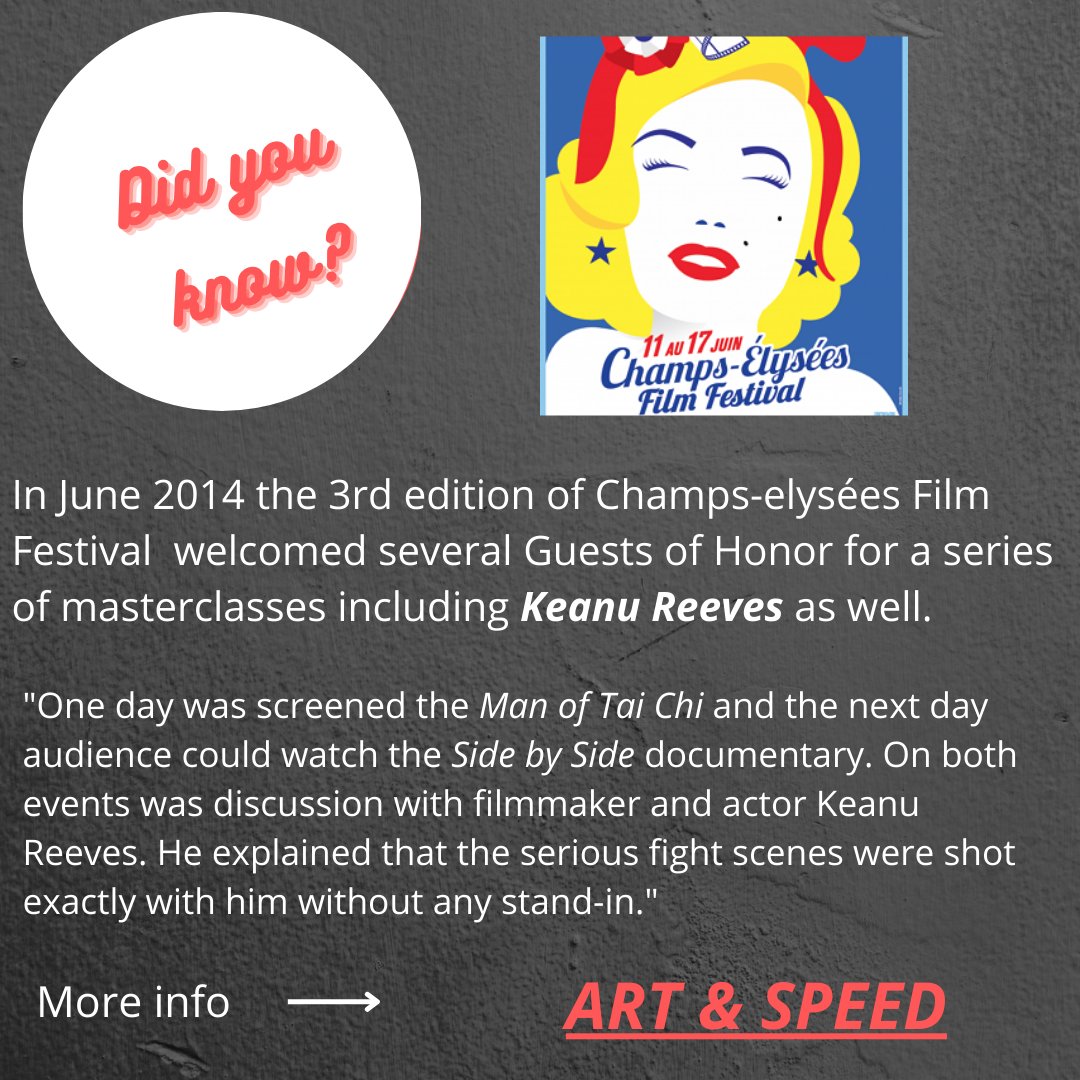 AuthorKulik's tweet photo. 11th #Champselysees #Film #Festival is coming soon 21 - 28 June 2022
I attended the 3rd #champselysees #film #festival in June 2014.  I also wrote about it in my book
📚  https://t.co/B3XWQbgO8k
#ceff2014 #cinema #books #KeanuReeves #ArtAndSpeed
Poster 📷 https://t.co/I34JODctl7 https://t.co/aYGWw8VScr