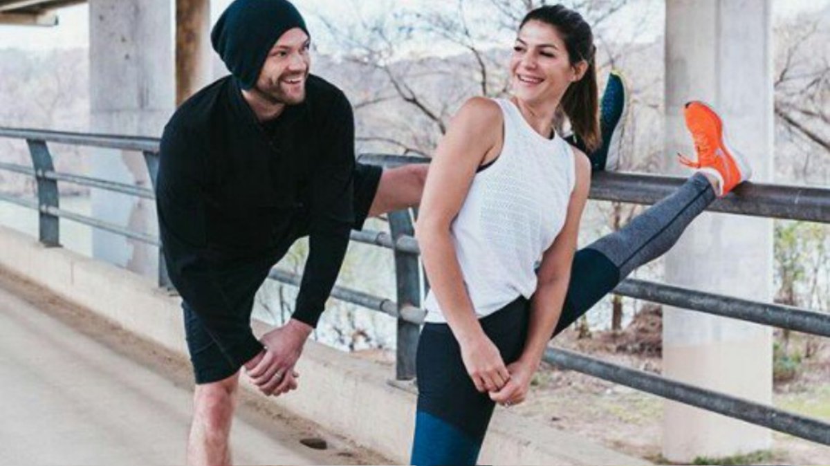 jared padalecki   +   stretching