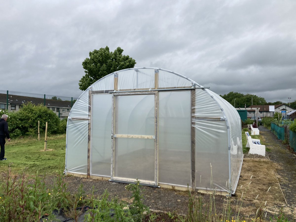 muckandmore's tweet photo. 2022 brought big improvements with the planting of 45 heritage apple,plum and pear trees with the benefits that they bring to the environment and our investment at our allotments has culminated with the  polytunnel @JillyDougan @ANBorough @DavidGMaxwell https://t.co/yH5Wdvf2f9