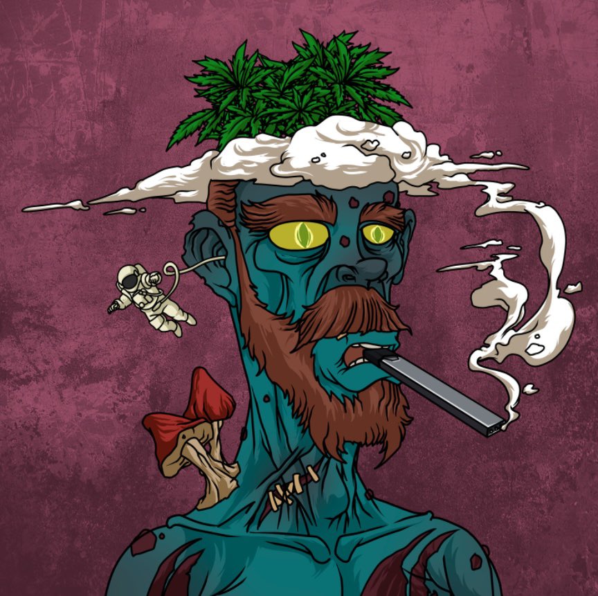 stilarski's tweet photo. messed around and got me some mf @smokeheadsnft  at level 1 and bought some WPUFF to upgrade it to level 3 😂 where my smokehead fams at?? #SmokeOnlyRises https://t.co/rLrjyI2c4z
