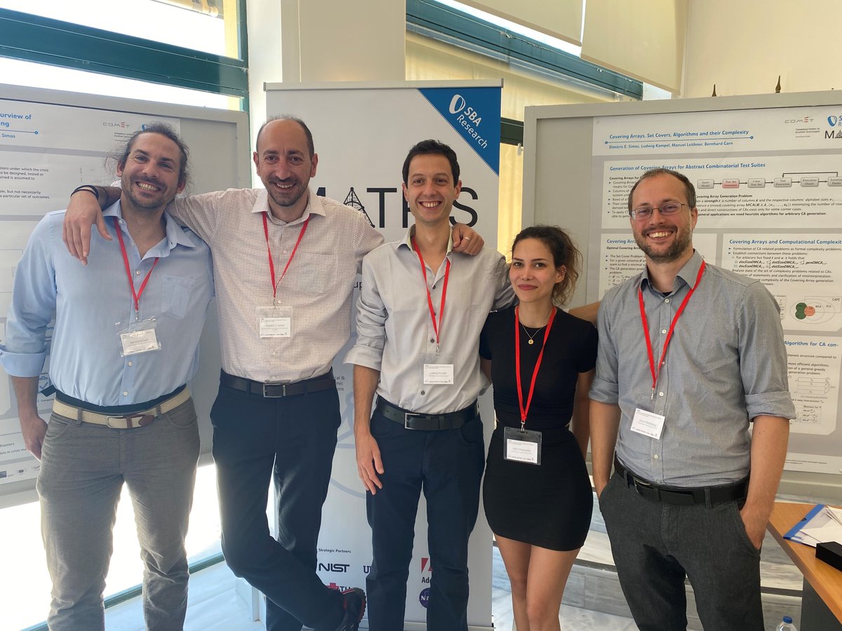 Glimpse into the <a href="/lion16_milos/">LION</a> conference 2022. Opening of LION16 on June 6 by Prof. Pardalos (<a href="/UF/">FLORIDA</a>), Prof. Kotsireas (CARGO Lab, Wilfrid Laurier University),  Dr. Simos (SBA Research). The MATRIS booth attracts tremendous attention thanks to the MATRIS researchers on-site.