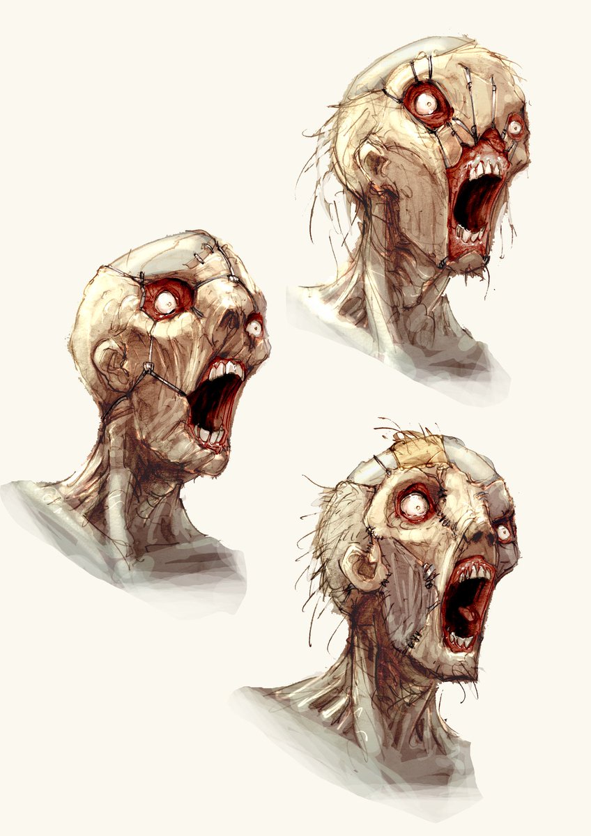 FirespriteGames's tweet photo. Creature concepts! #Tbt to making murderous mutations for our sci-fi horror roguelite, The Persistence. 

Which foe fills you with the most dread within the starship's shadowy decks? 😱 https://t.co/3HpBHE7YB7