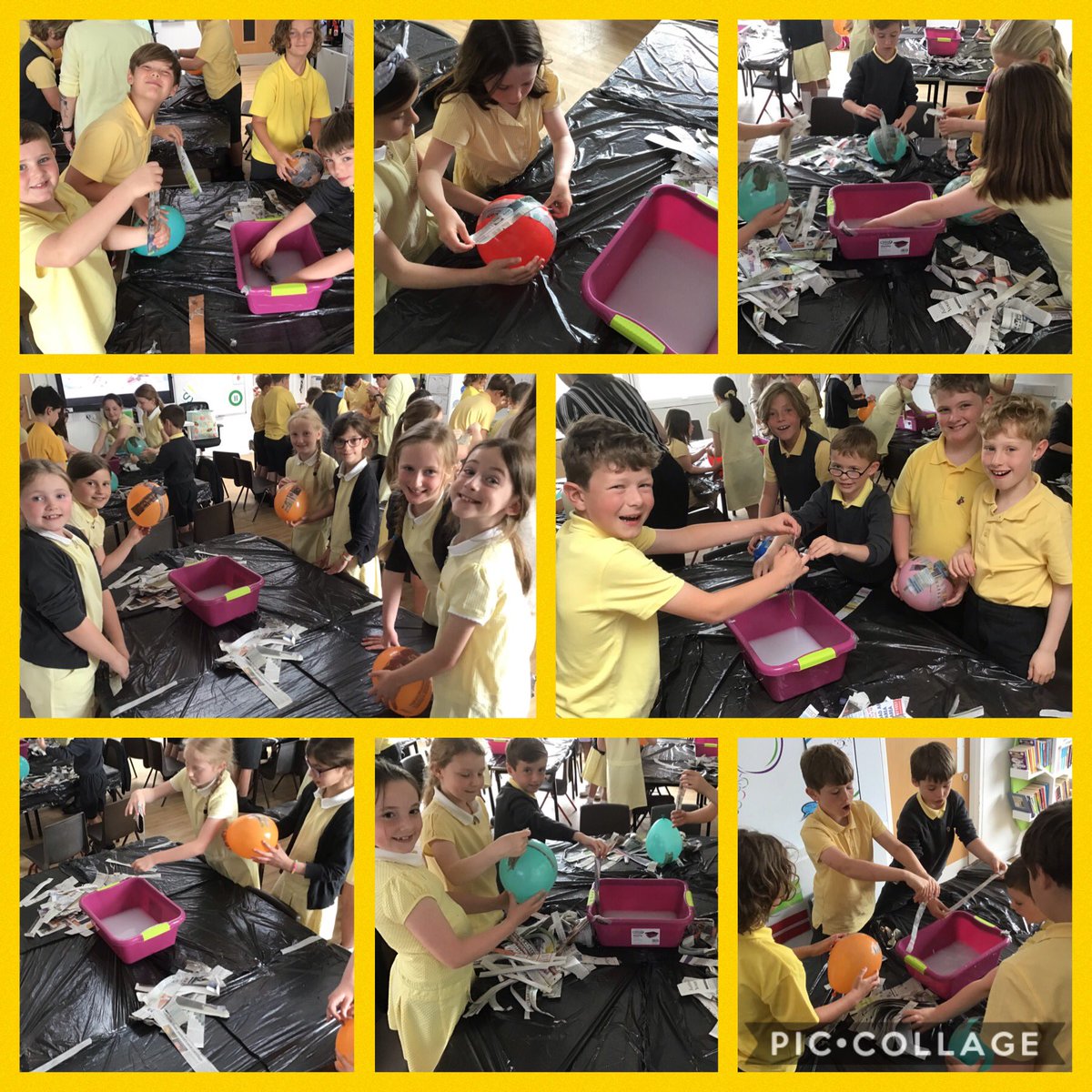 Year4TSP's tweet photo. We are ready to start work on our Mayan Masks! Let the Paper Mache masterpieces begin! 🎭👺🎨 #TSPArt #TSPHistory #MayanMasks https://t.co/5dNVyfYuT8