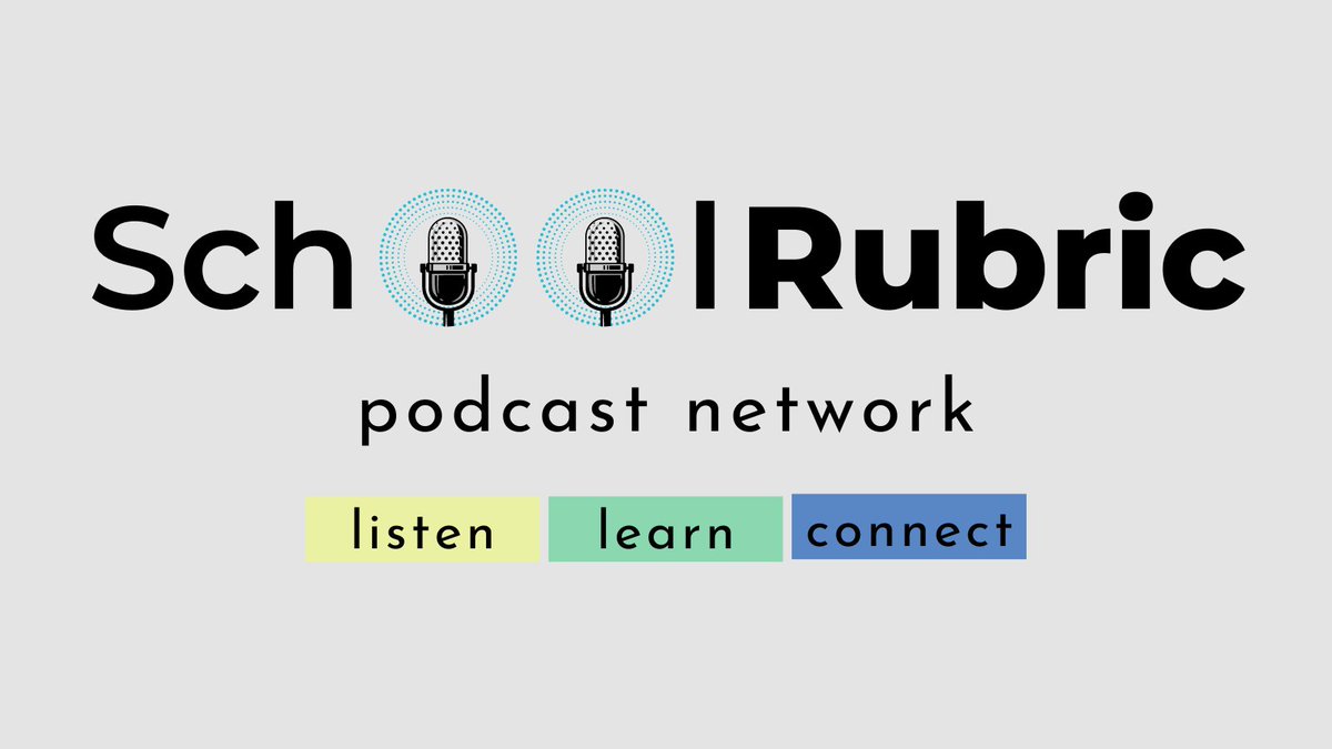 At <a href="/schoolrubric/">SchoolRubric</a>, we work with podcasters from all across the world to help amplify their voice, share their stories, and help all educators improve their craft.

Learn more about the podcasters we collaborate with at schoolrubric.org/podcasts/

#podcast #listen #learn #connect