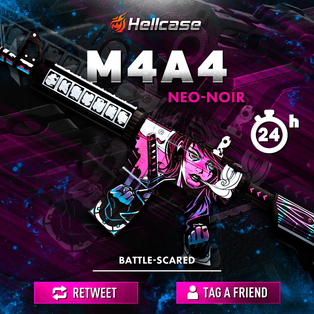 hellcasecom's tweet image. 👇 Tag The Best Friend &amp;amp; Like
🚀 Follow us
🔥 Retweet this post
😎 The last winner was @Nahuelalmeidaa 

#hellcase #csgo #csgoskin #csgoskins #csgoskinsgiveaway #csgocases #csgocase #hellcasegiveaway #csgoskinsfree #csgoskinsgiveaway