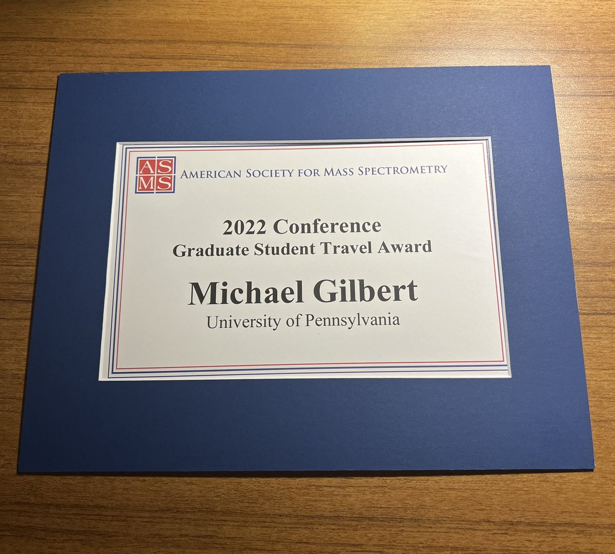 Very happy to have received the ASMS graduate student award! Time for some more 🐜 proteomics! #ASMS2022 @GarciaLabMS