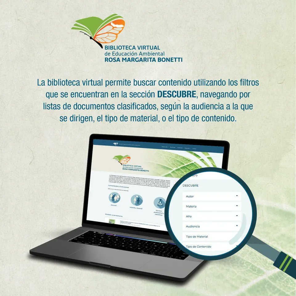 fpropagas's tweet photo. La Biblioteca Virtual de Educación Ambiental RMB ofrece a los usuarios acceso abierto libre de pago y sin necesidad de suscripción o registro a la gran mayoría de los documentos alojados en sus colecciones.

Visita la página web https://t.co/mCFPu9J0I6 en el link de nuestra bio. https://t.co/aj78yBuieA