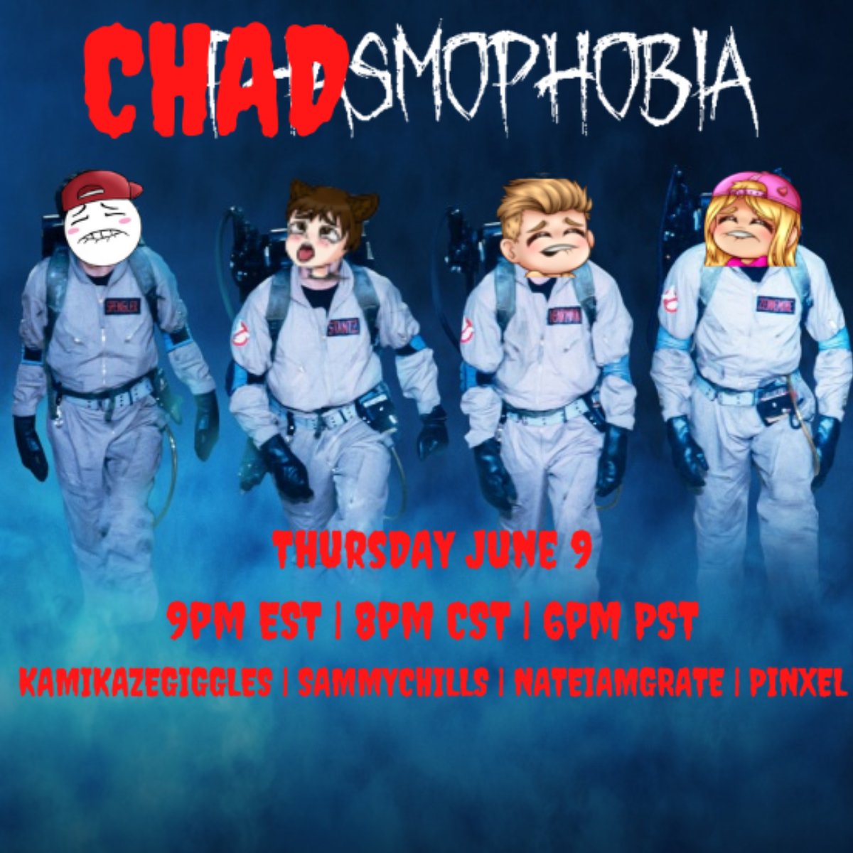 pinxelgames's tweet photo. The Chads are Back in Town
@KamikazeGiggles
@coorsofficial @nateiamgrate #phasmophobia #twitch
https://t.co/LIDH7s2gri https://t.co/sYdLtpZAEk