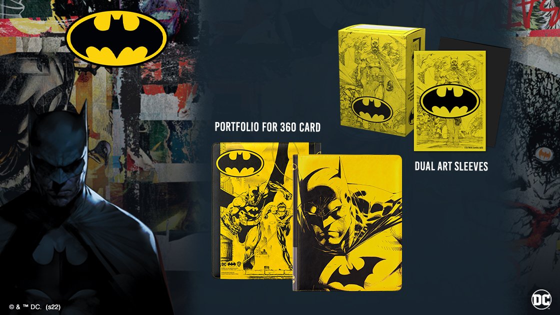 DragonShield_'s tweet photo. New Batman art sleeves and binder!

Wrap your cards in a true DC Super Hero! Featuring an edgy yet classic yellow/black Batman artwork on a Dual Lightning base.

Giveaway: 3 packs and a binder! Retweet to enter.

Follow/enable messages so we can contact you if you win. https://t.co/9c2cKqrVX7