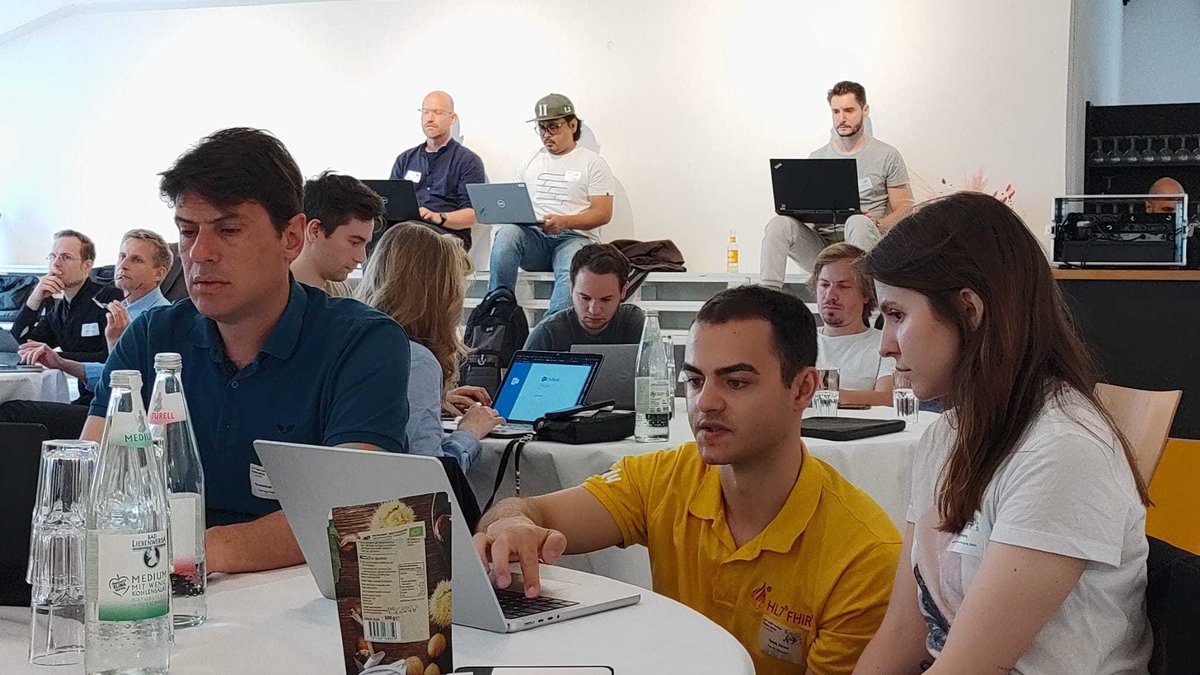 📰 News from Berlin: Here's today's hackathon at #FHIRDevDays Satellite Berlin hosted by <a href="/gematik1/">gematik</a> . 

In the photo, #FHIR Developers are working on the application &amp; testing of the ISiK specification for IT systems of hospitals.

<a href="/hl7germany/">HL7 Germany</a>