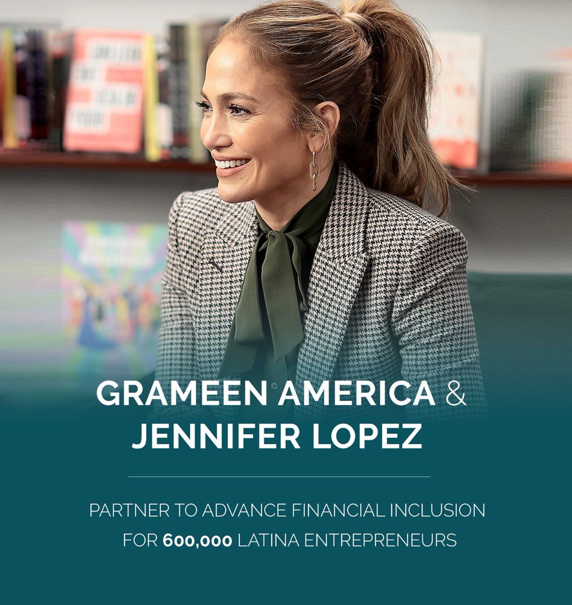 GrameenAmerica's tweet photo. Grameen America is partnering with global icon @JLo and #LimitlessLabs to uplift 600,000 women entrepreneurs in Latinx communities like the Bronx where Lopez grew up

Together, we will break down economic barriers for #Latinx entrepreneurs

Learn more: https://t.co/pAywdKelMr https://t.co/aUSF4q1j7y