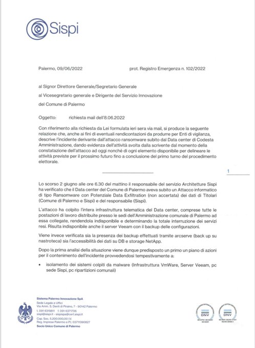 Comune di Palermo sotto attacco, servizi indisponibili ...