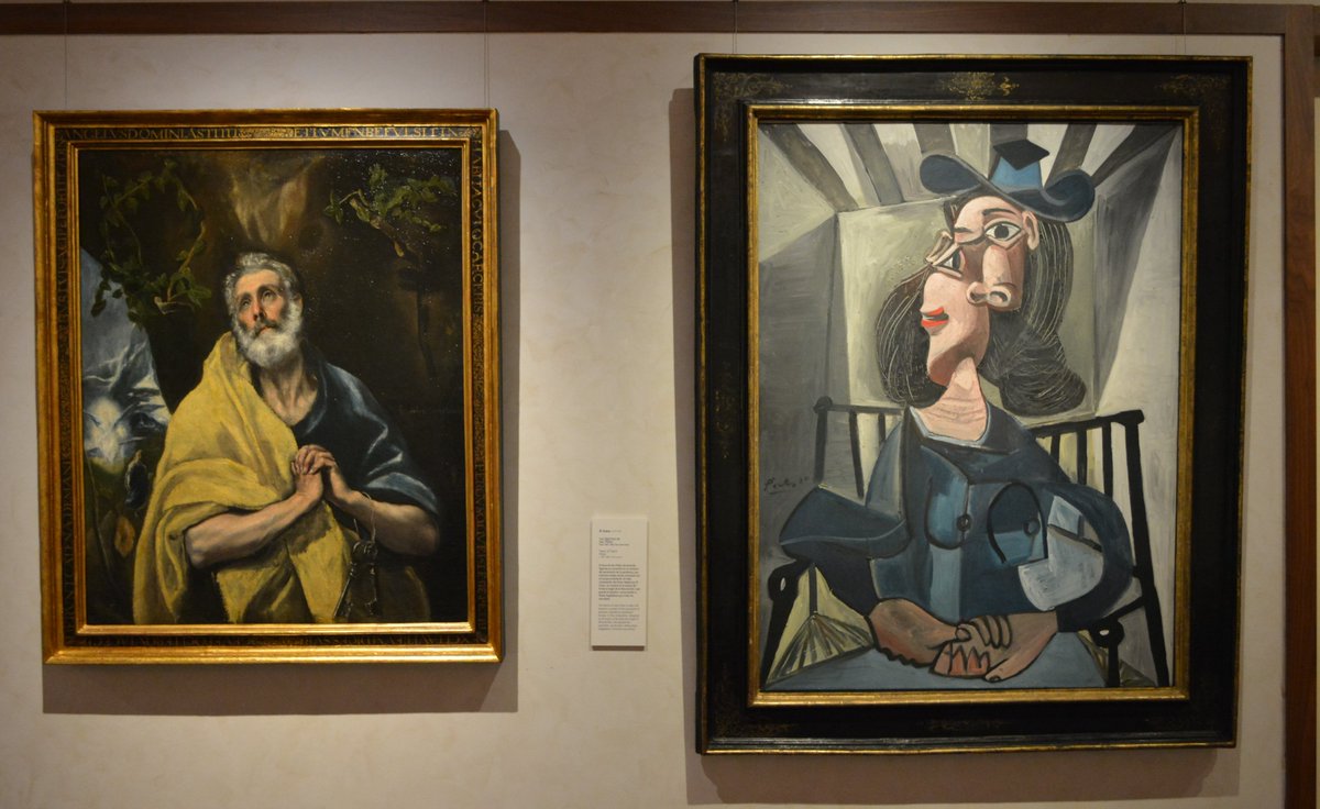 Dos genios dialogando cara a cara, múltiples paralelismos. Venid a descubrirlos en nuestra
exposición temporal #PicassovisitaalGreco