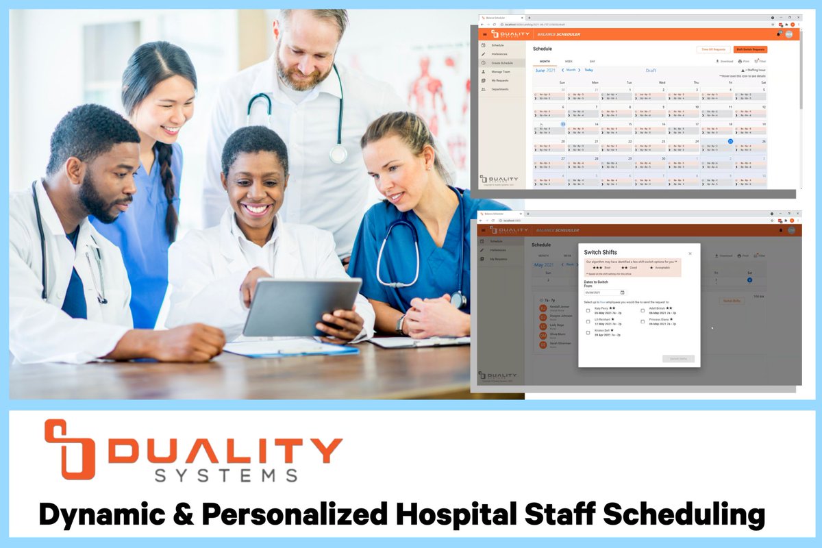 Duality Systems (@dualitysystems) on Twitter photo We're thrilled to join the <a href="/dreamitventures/">Dreamit Ventures</a> #Healthtech cohort and do our part to improve healthcare provider satisfaction and reduce burnout.
#healthcare #scheduling #endburnout
linkedin.com/posts/dreamit-… We're thrilled to join the <a href="/dreamitventures/">Dreamit Ventures</a> #Healthtech cohort and do our part to improve healthcare provider satisfaction and reduce burnout.
#healthcare #scheduling #endburnout
linkedin.com/posts/dreamit-…