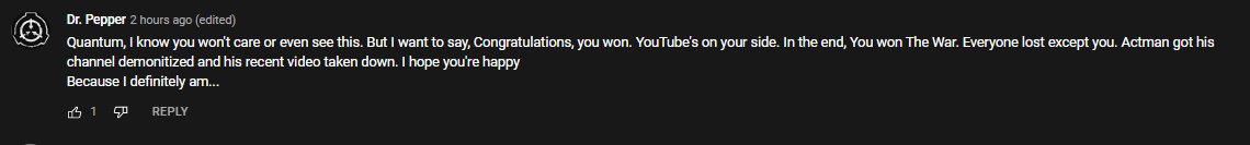 Retsdf5's tweet image. What are you retarded? Although the Act Man lost, this war has just begun. Your victory is short-lived, but you will surely regret everything there is to it. Another war is blossoming and you won't win. #JusticeForActMan #BanQuantumTV #QuantumTV