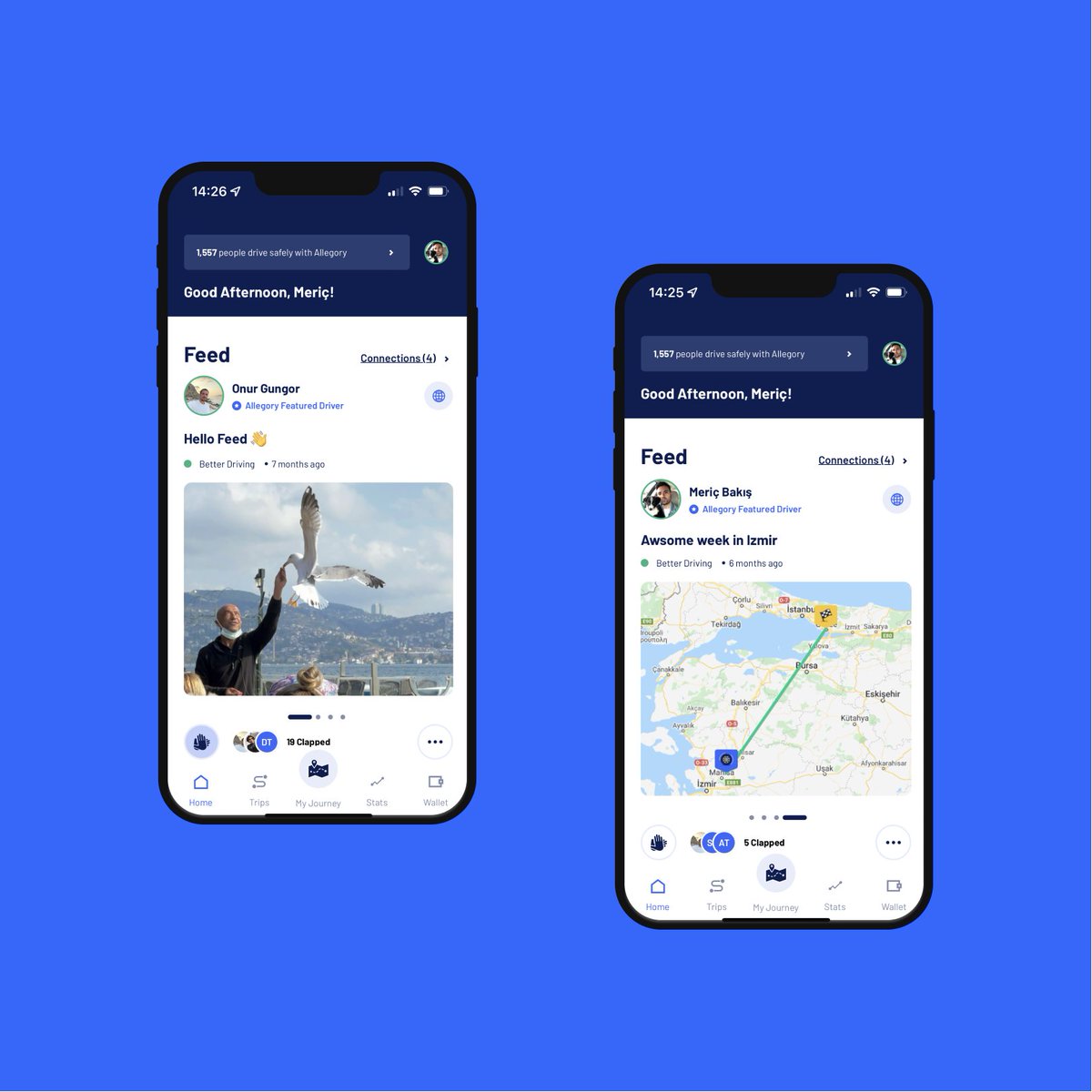 Some real shots of Allegory ✨👇🏼

Allegory provides drivers meaningful driving analytics, insurance products for good drivers and community to be engaged about the trip experiences.

Explore our design story:
lnkd.in/dA24AcDW

#uxdesign #uidesign #servicedesign