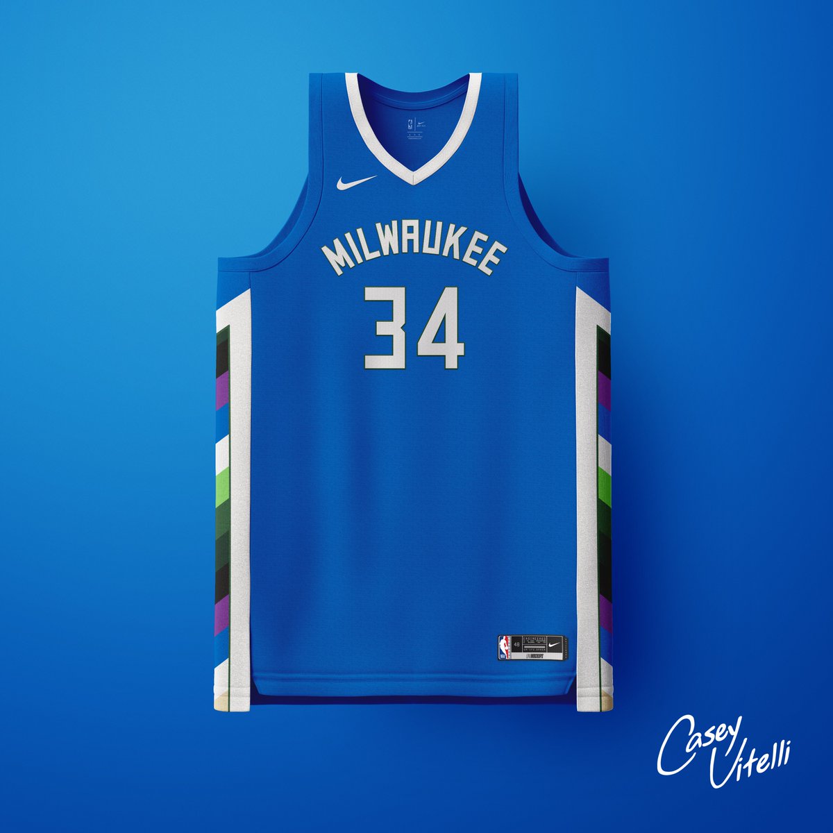 caseyvitelli's tweet image. City Edition | Milwaukee Bucks

Here is a HQ version of the Bucks' new "City Edition" to be worn next season.

*NOTE*
Design might not be 100% accurate