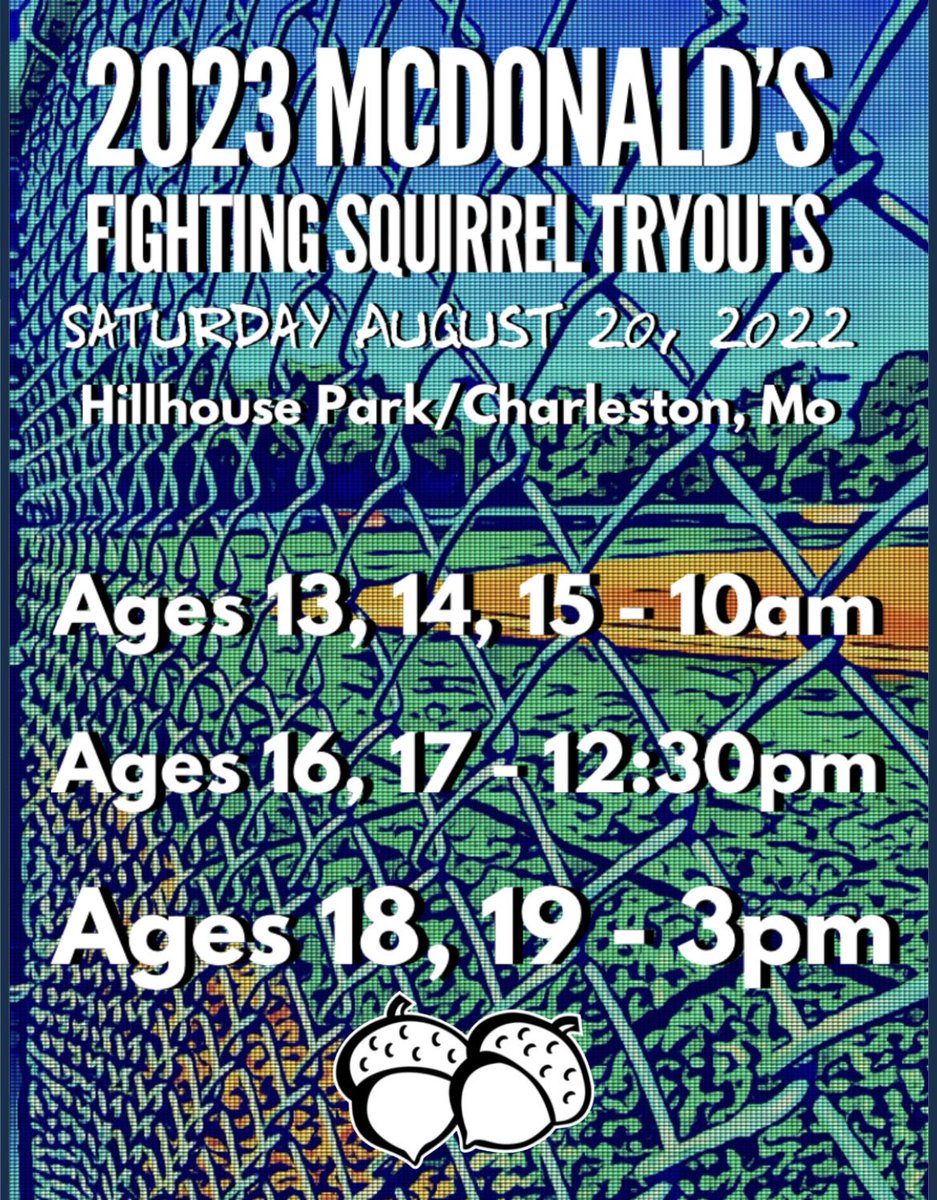 Tryouts for 2023.  Save the date: