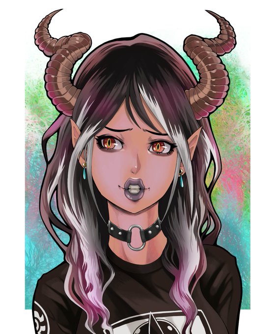 悪魔のtwitterイラスト作品