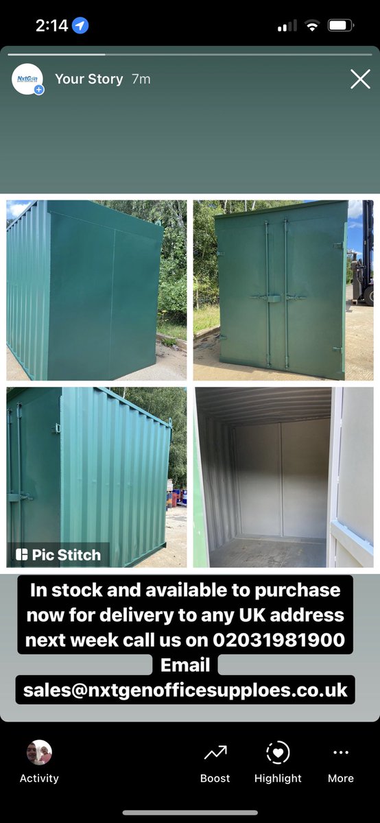 NxtGenEnterpri's tweet photo. In stock and available to any UK Site/address next week, other sizes also available on request  #shippingcontainer #10ft https://t.co/CTggUB8ABD
