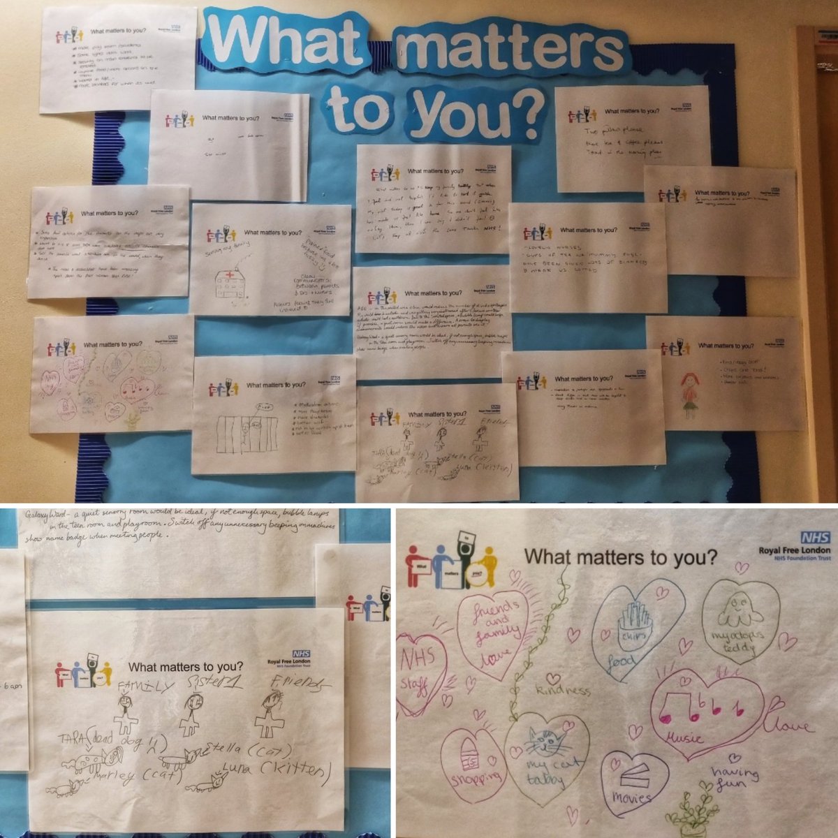 barnet_ptexp's tweet photo. Delighted to include the voice of children &amp; their parents/guardians this year for 'what matters to you day'.Big thanks to @PlayTeam_Barnet for collecting responses which include 'seeing my family'; 'parents feeling listened to'; 'more play time' &amp; 'chips &amp; toast'🍟 #WMTY2022 https://t.co/k8GZu17EHL