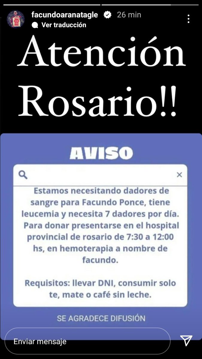 #DonarSangreSalvaVidas <a href="/Facundo_Arana/">Facundo</a> 👏👏♥️
