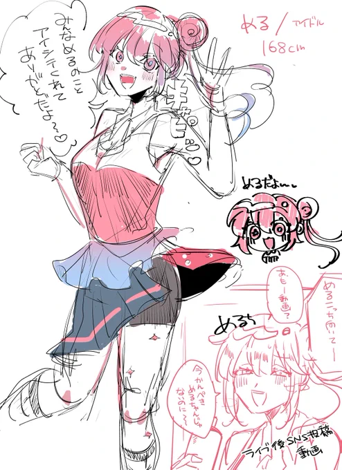 めるちを描きました(え……本当に誰!?!?!?!) 