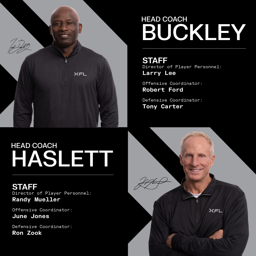 TheUFL's tweet photo. Our Directors of Player Personnel, Offensive Coordinators, and Defensive Coordinators are officially onboard!

We're prioritizing our ability to recruit high-quality, talented players and these individuals will be key to identifying and preparing these players for their teams.
