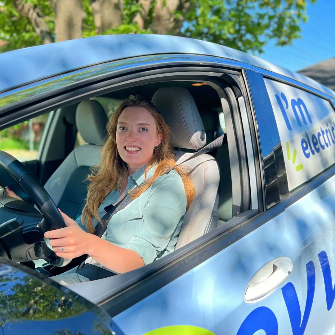 nextridens's tweet photo. Meet Hannah, our Clean Leadership Summer Intern, an Environmental Science student from Concordia University. Sheโll be helping our team deliver #EV test drives across the province! #CleanLeaders #electricvehicles https://t.co/zpJQflveQQ