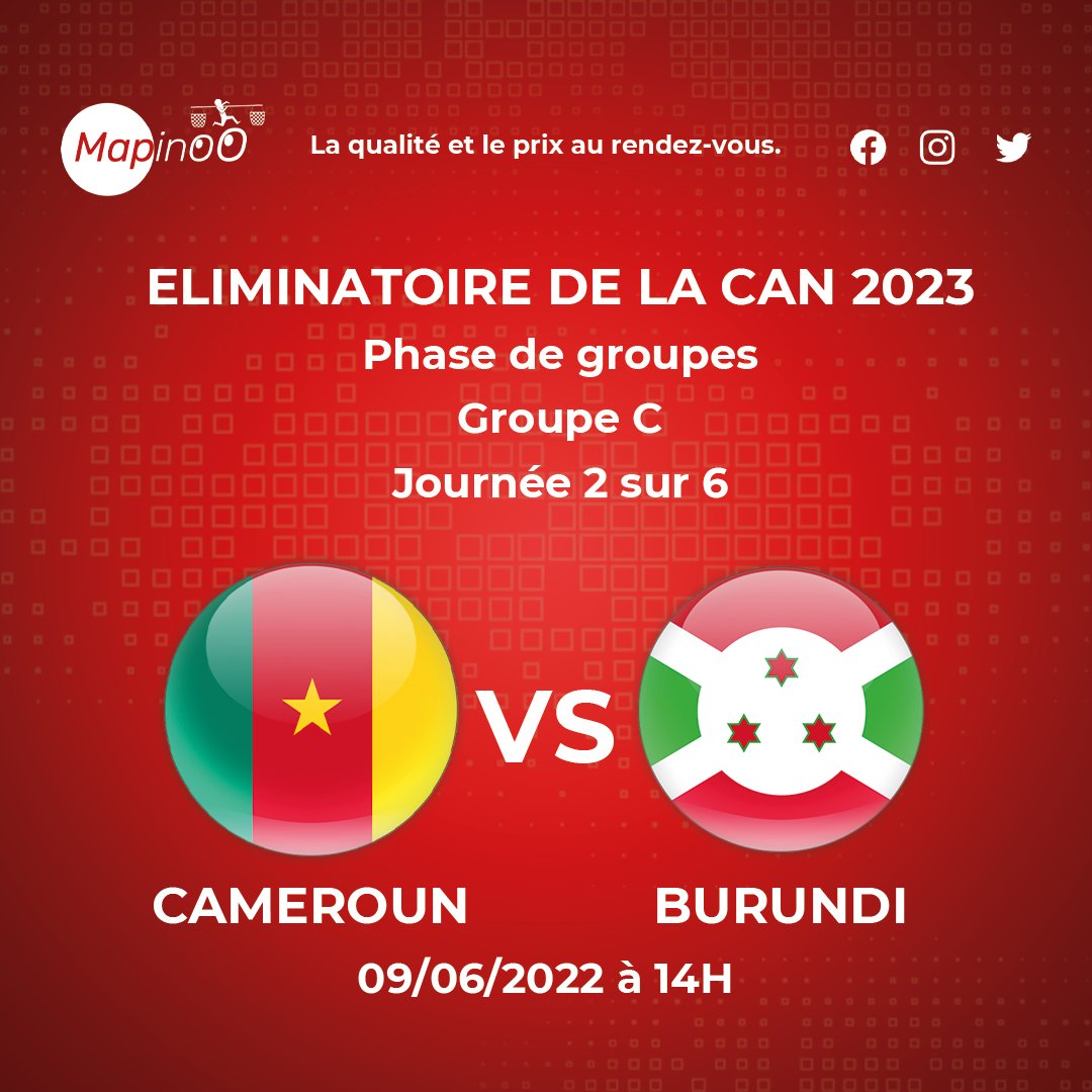 Mapinoo4's tweet photo. Hello les map's.
Aujourd'hui on vérifie la théorie du danger.
Cameroun Burundi
Quelle de ses deux équipes est en danger ?
Vos pronostics en commentaire.
#Mapinoo https://t.co/dKh5dp1iTa