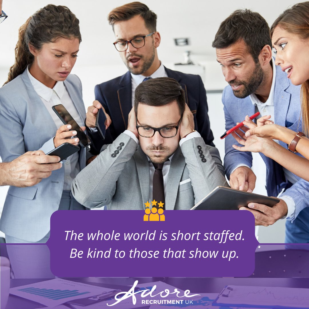 AdoreRec's tweet image. If you’re feeling annoyed at the service you’re getting at a restaurant/shop/café etc just remember everyone is doing their best. So let’s be kind🤍

#bekind #bepatient #hiring #makelifeeasier #worklifebalance #mentalhealth #mentalhealthawareness #mentalhealthsupport #happyatwork