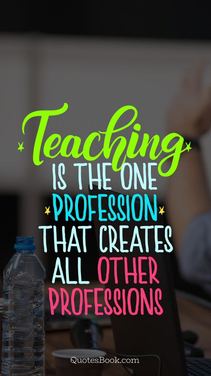 "Teaching is the one profession that creates all other professions.”
- Unknown #QOTD  #JuabSD <a href="/JuabSD/">Juab School District</a> <a href="/UtahSchoolBoard/">USBA</a> <a href="/UtahGov/">Utah.gov</a> <a href="/UTPublicEd/">K-12: Utah Public Schools</a> <a href="/Utah_Leaders/">Utah School Leaders</a> <a href="/AASAHQ/">AASA</a> <a href="/DPLeague/">League of Innovative Schools</a> <a href="/DigitalPromise/">Digital Promise</a>