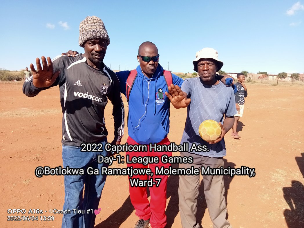 CoachTlou's tweet photo. 🤾 Handball
Capricorn Handball Association(CHA) 2022 league games.
Day-1: 04th\June held in Molemole municipality at Botlokwa Ga Ramatjowe. 
Come join us for Day-2 on the 16th/July in Polokwane municipality,  Moletjie Ga Sechaba. 
#SAHF
#LHA
#CHA
#DSAC https://t.co/XOXQkwK0FZ