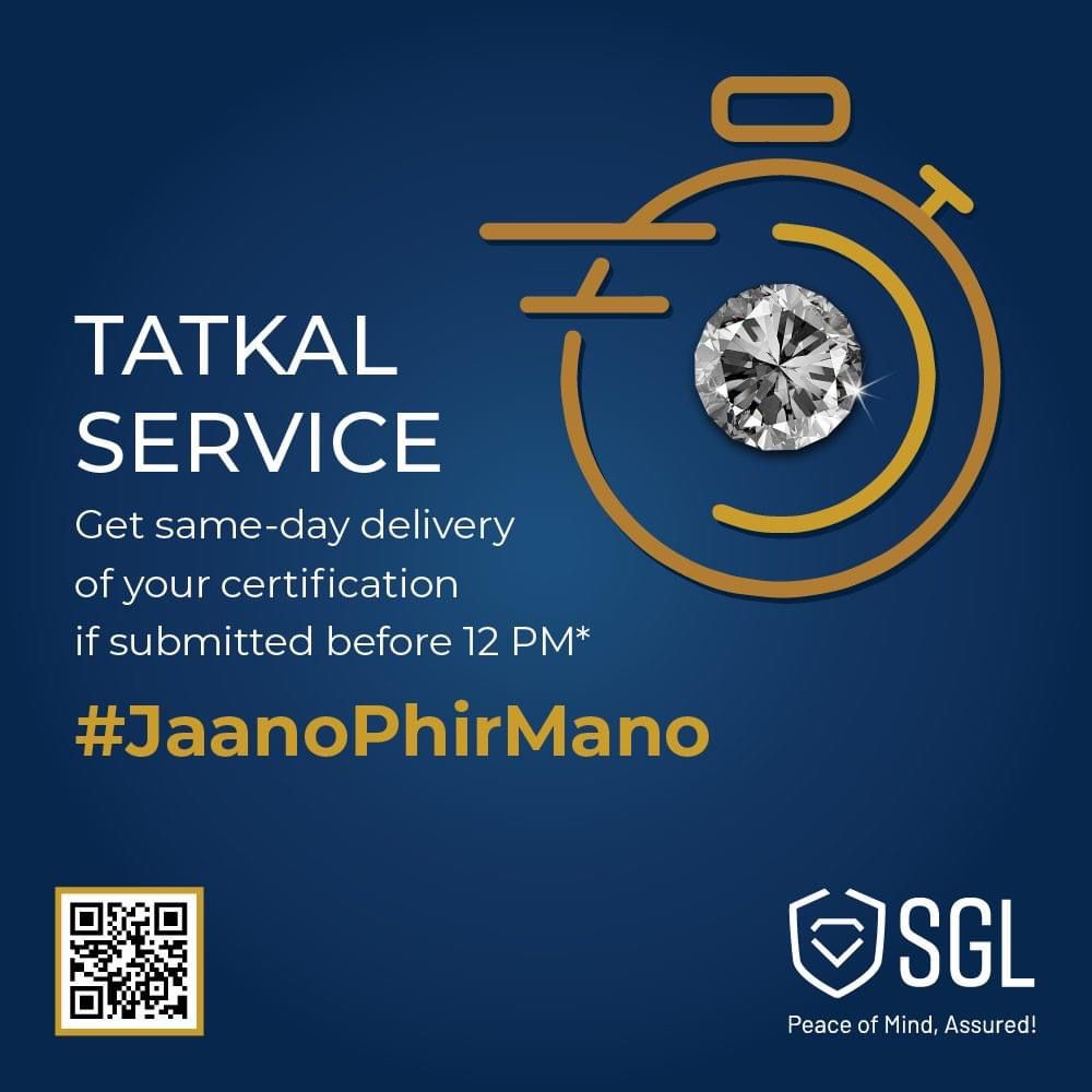 retailjwlrindia's tweet image. Have to deliver a piece the same day?

Don’t worry. We have got you covered! 😇

Drop the piece at our lab, before 12 pm, and receive it the same day! 😎

@SGL_Labs 

#JaanoPhirMaano #fastservice #diamondtesting #diamondlab #diamondlaboratory #diamondtestinglab
#knowityourself