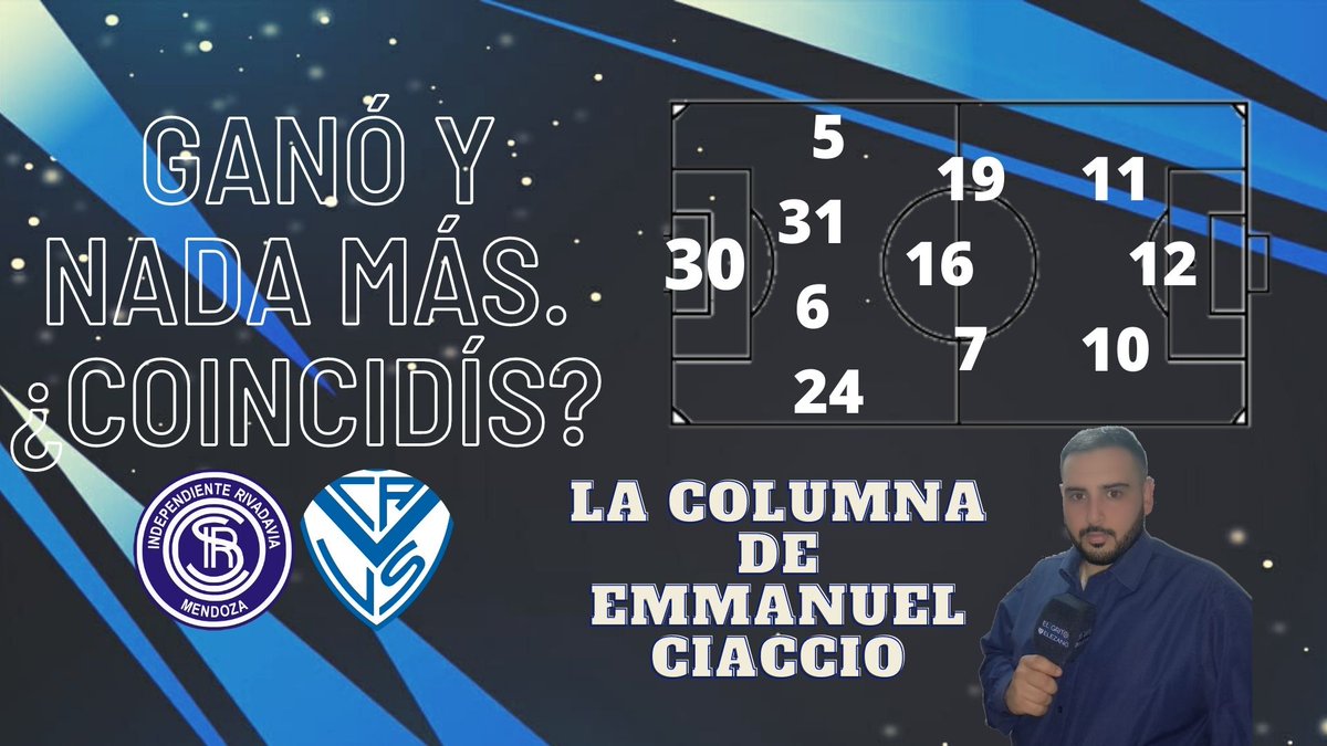 ElGritoVelezano's tweet photo. Ganó y nada más.

La columna de @CiaccioEmmanuel del triunfo 1-0 por #CopaArgentina

➡️https://t.co/weB5ZgitIm #Velez #JuegaVelez https://t.co/zxP9ut9Aoj