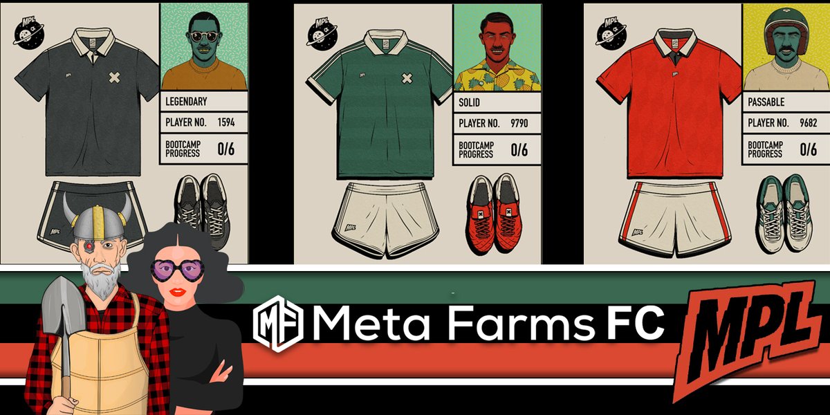 OGFarmerMF's tweet photo. As we look towards developing a hierarchical and all inclusive football academy on Mars, #MetaFarmsFC has assigned our players to teams as follows: #MPLblack – Top tier players. #MPLgreen – Farm Team. #MPLred – New recruits. See you on the pitch. #LifeOnMars #MPL https://t.co/RMhaERZpGX