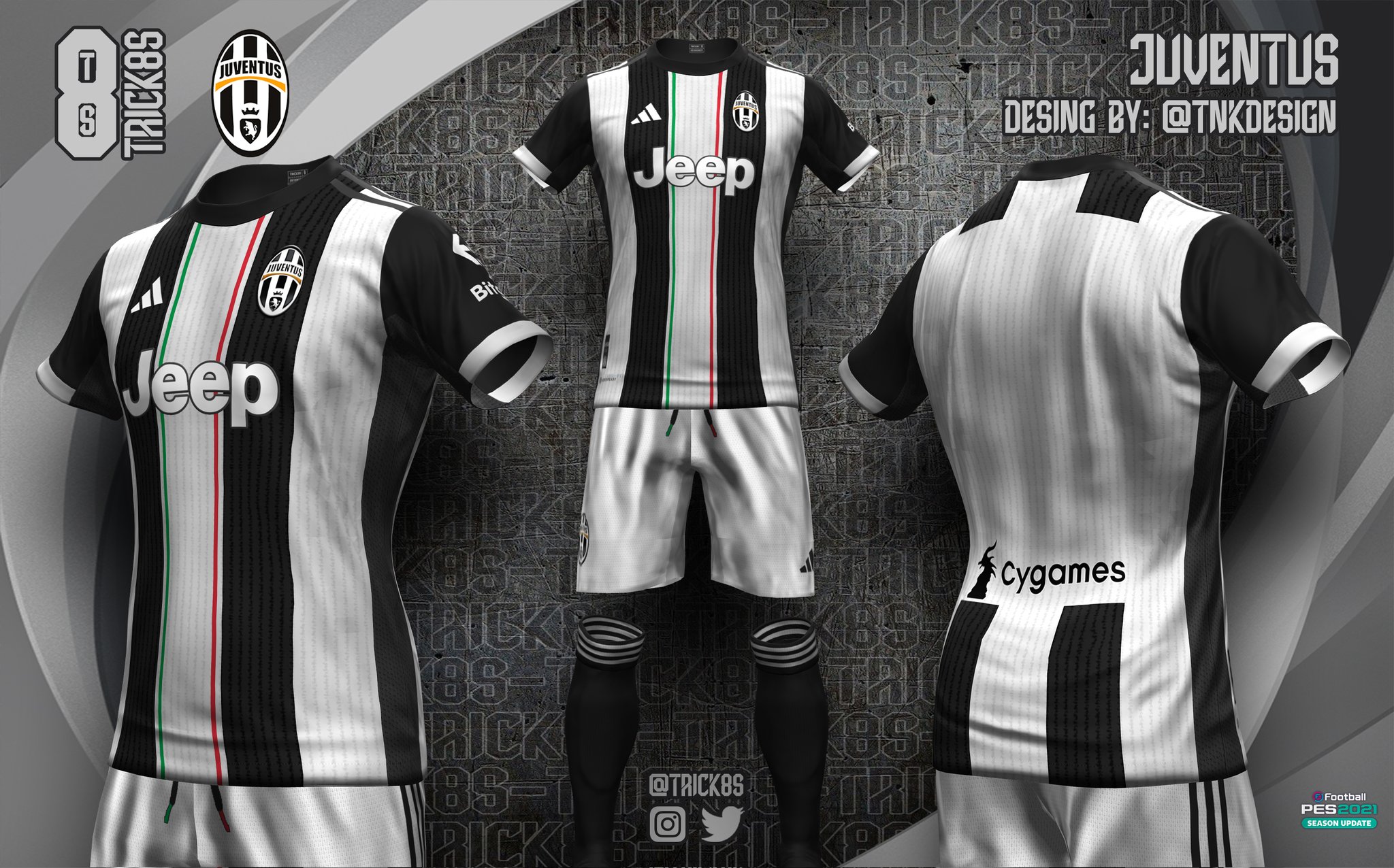 Trick8s on X JUVENTUS juventusfc Concept Kit for PES 2021 Design by TNKdesign Made by trick8s DOWNLOAD https t 7wXih3xvWW eFootballPES2021 kitmaker conceptKit kit adidas design football Italia Seri...