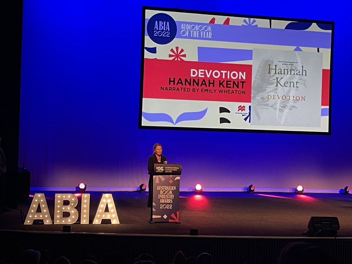Attended the Australian Book Industry Awards this evening. I was honoured to be a judge on the panel for the best audio book of the year