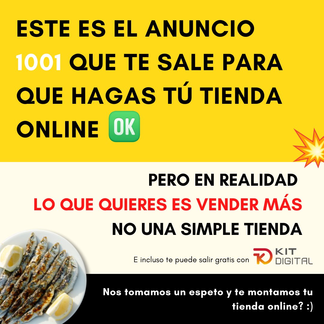 ITEXONSpain's tweet photo. No quieres una simple tienda online, quieres poder vender más y más cómodamente.

E incluso te puede salir gratis.

Pero lo que quieres nos lo puedes contar con un espeto, no? 😉

#kitdigital #ecommerce #digitalizacion #bonodigital #subvenciones https://t.co/h6UwOeuygV