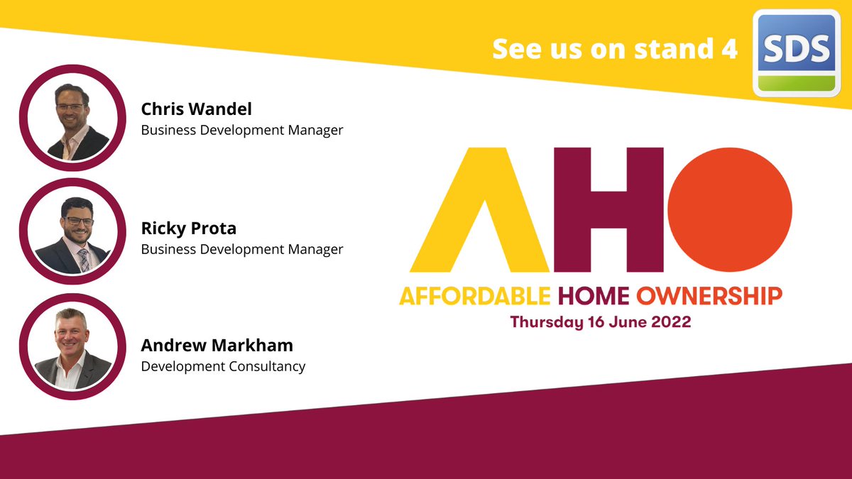 SDS_Shelton's tweet photo. Everyone's talking about Shared Ownership but how prepared are you to market and sell your units? Make sure you drop by stand 4 and chat with Ricardo Prota, Christopher Wandel and Andrew Markham who can help you streamline your sales process #nhfaho @natfedevents https://t.co/YAnAk6D6FA