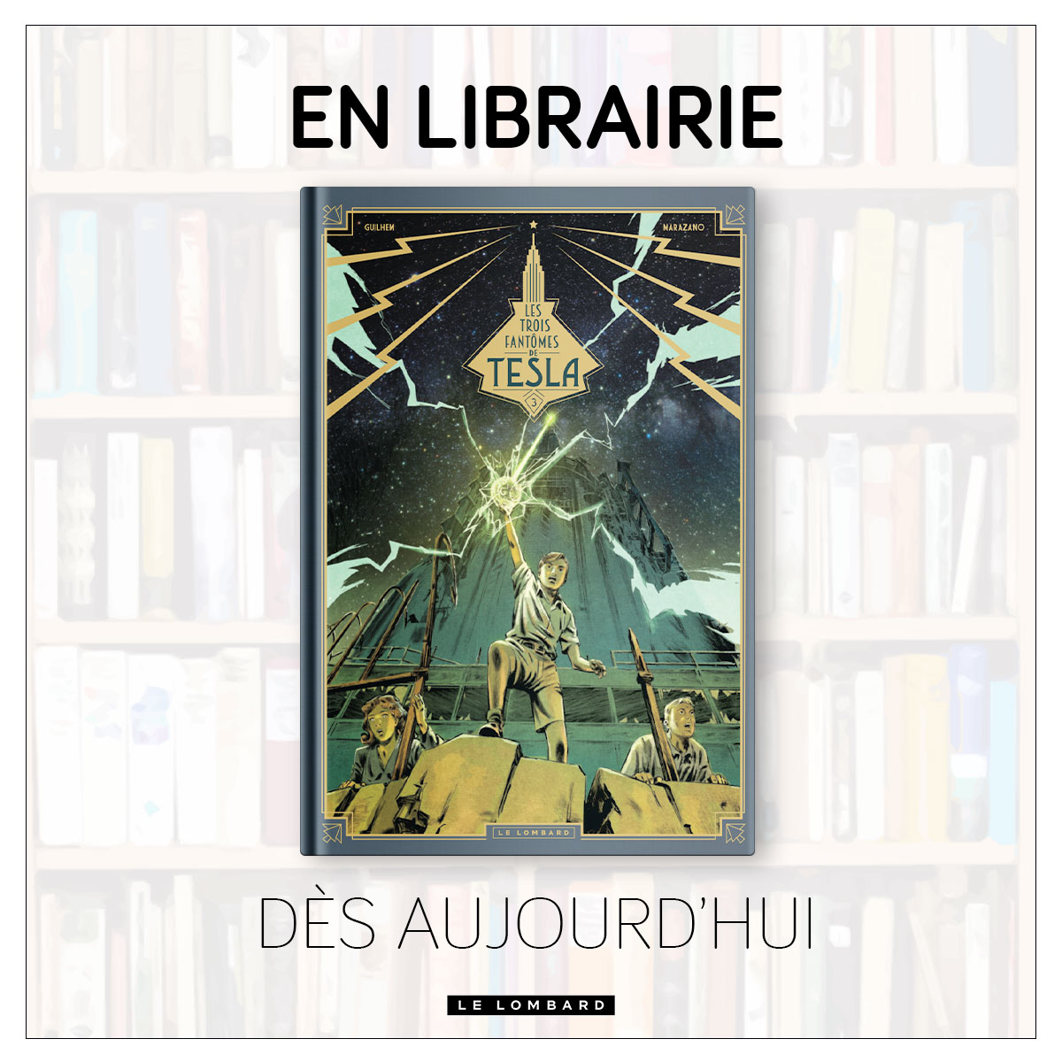 LeLombard's tweet photo. Sorties BD, dès aujourd'hui en librairie :
📘 Les 3 Fantômes de Tesla #3 : les héritiers du rayon
📘 IR$ #23 : fraude à la terre
📘 Raoul, chat de génie (compilation)
🔔 En librairie dès aujourd'hui
📲 https://t.co/XTclZXvTKC
#bd #sortiesbd #lecture #livres #bandedessinée https://t.co/vLkGo7xSQN