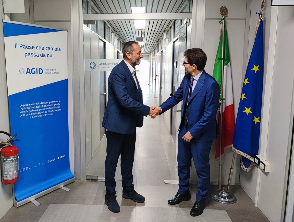 🤝 Il Direttore Generale di <a href="/AgidGov/">AGID</a>, Francesco Paorici, e l’AD di <a href="/Sogei_SpA/">Sogei</a>, Andrea Quacivi, hanno siglato un accordo per la definizione e lo sviluppo di servizi e prodotti innovativi attraverso la Piattaforma appaltinnovativi.gov.it. Leggi la news 👇 
agid.gov.it/it/agenzia/sta…
